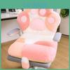 Cozy Plush Cartoon Cat Paw Office Lumbar Cushion For Home And Work Comfort