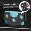 fgg7Car Multifunctional Card Holder Adhesive Card Holder Ticket Holder ID Paper Storage For VW Passat Golf 4 5 6 Tiguan