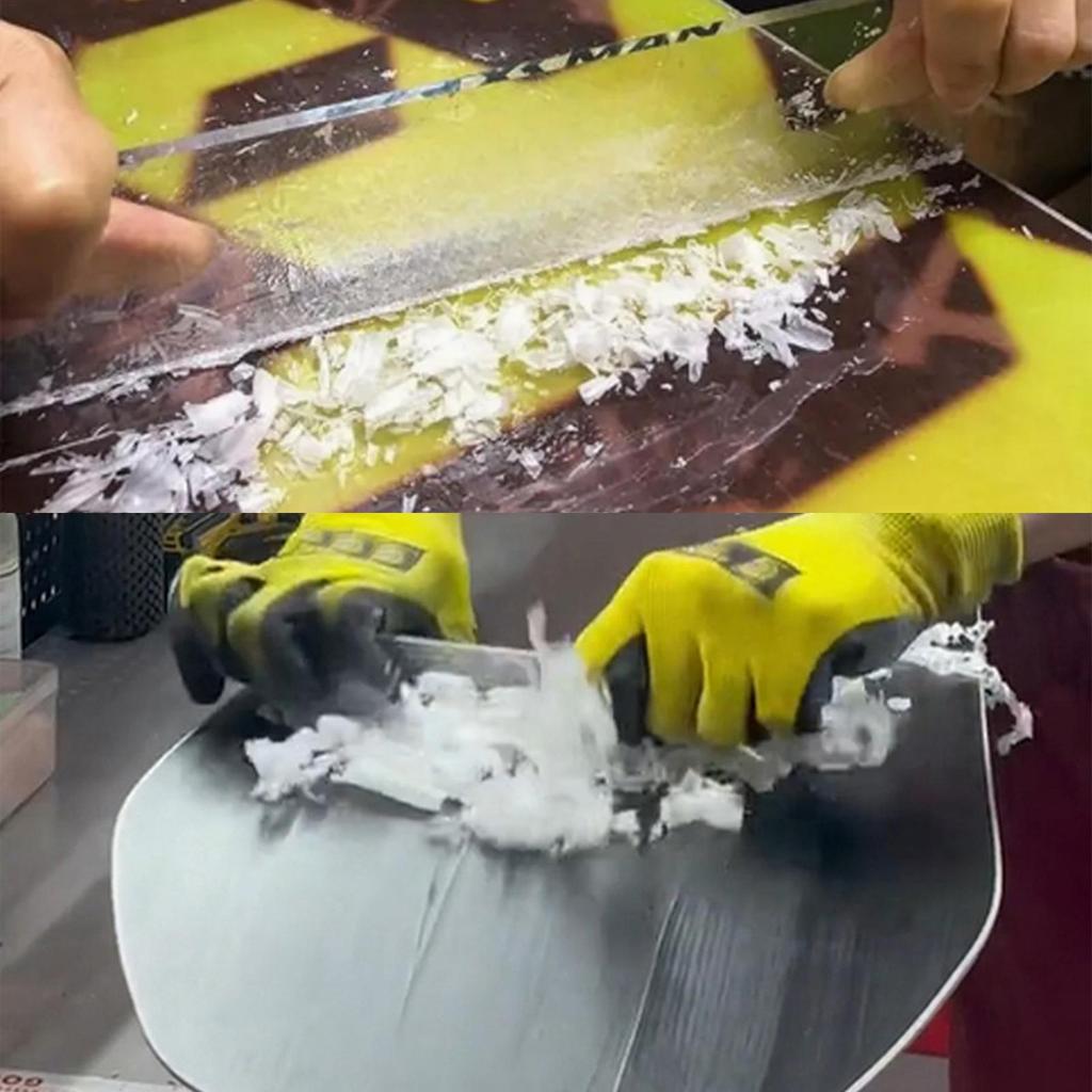 Ski Snowboard Wax Scraper High Hardness Repair Tool for Outdoor Sports Equipment Maintenance Smoothing Edge Tuning Accessories