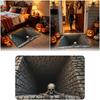 Halloween Doormat Non-Slip Home Floor Mat Scary Bathroom Carpet  Bedroom