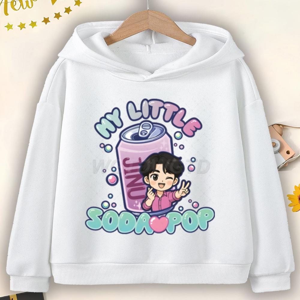 

K-pop Истребители демонов Газировка Графическое худи Мода 2025 Кино Повседневная толстовка Девочки Мальчики Харадзюку Пуловер Топы Детская одежда 160