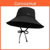 Womens Casual Sun Hat With Wide Brim Uv Sunblock Foldable Outdoor Cap