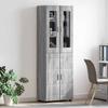 Highboard FLORIN Grey Sonoma 60 x 35 x 182 cm Particleboard