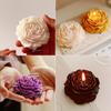 1/3/5Pcs 3D Peony Silicone Mold Set, S/M/L DIY Candle & Soap Molds for Wax, Resin, Plaster, Valentine/Wedding Decor