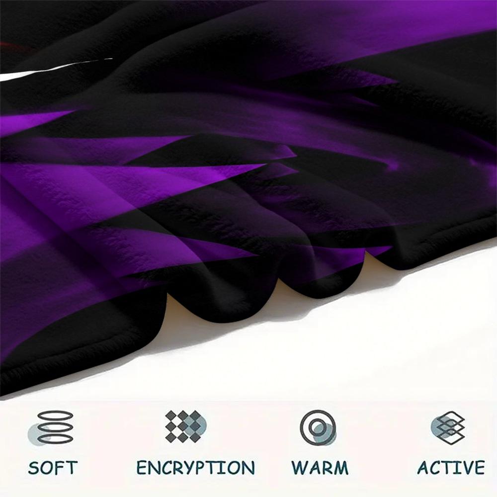 Gengar  Print Flannel Blanket, High Quality Comfortable for All Seasons, Home Decor, Warmth and Comfort