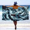1 Stück Extra Groß 3 Größenoptionen Blitzdrachen-Design Strandtuch - Weiches, Saugfähiges & Schnelltrocknendes Polyester für Pool, Camping