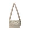 Solid Shoulder Messenger Bags Large Capacity Down Cotton Padded Shopping Bag Lightweight Quilted Totes for Women Girls