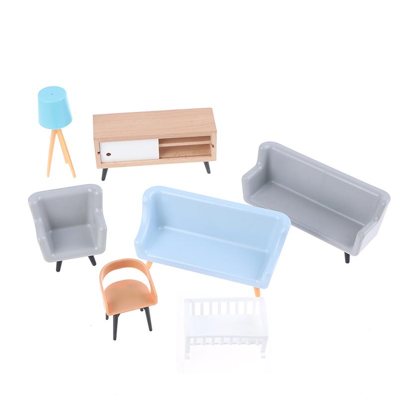 Simulation Tv Counter Lamp Living Room Bedroom Home Appliance Doll House Model