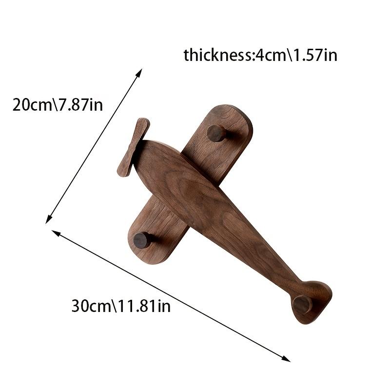

Деревянный настенный крючок в форме самолета для пальто и шляп, Идеально подходит для полотенец в ванной, спальни, гостиной, офисного декора, Крючок для пальто и шляп, Ключница, Прихожая Airplane Coat Hook