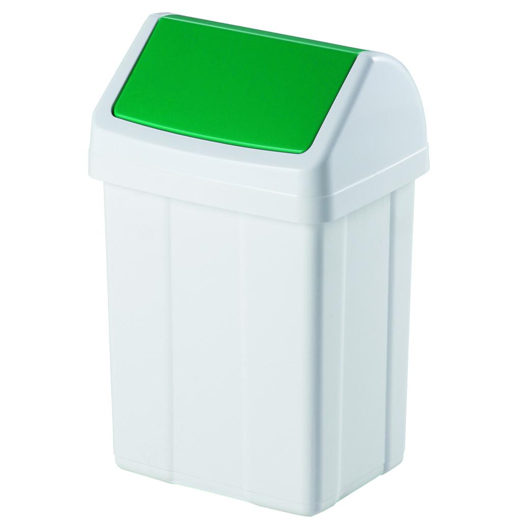 Garbage Bin Waste Separation Container Stickers Glass Green 25L