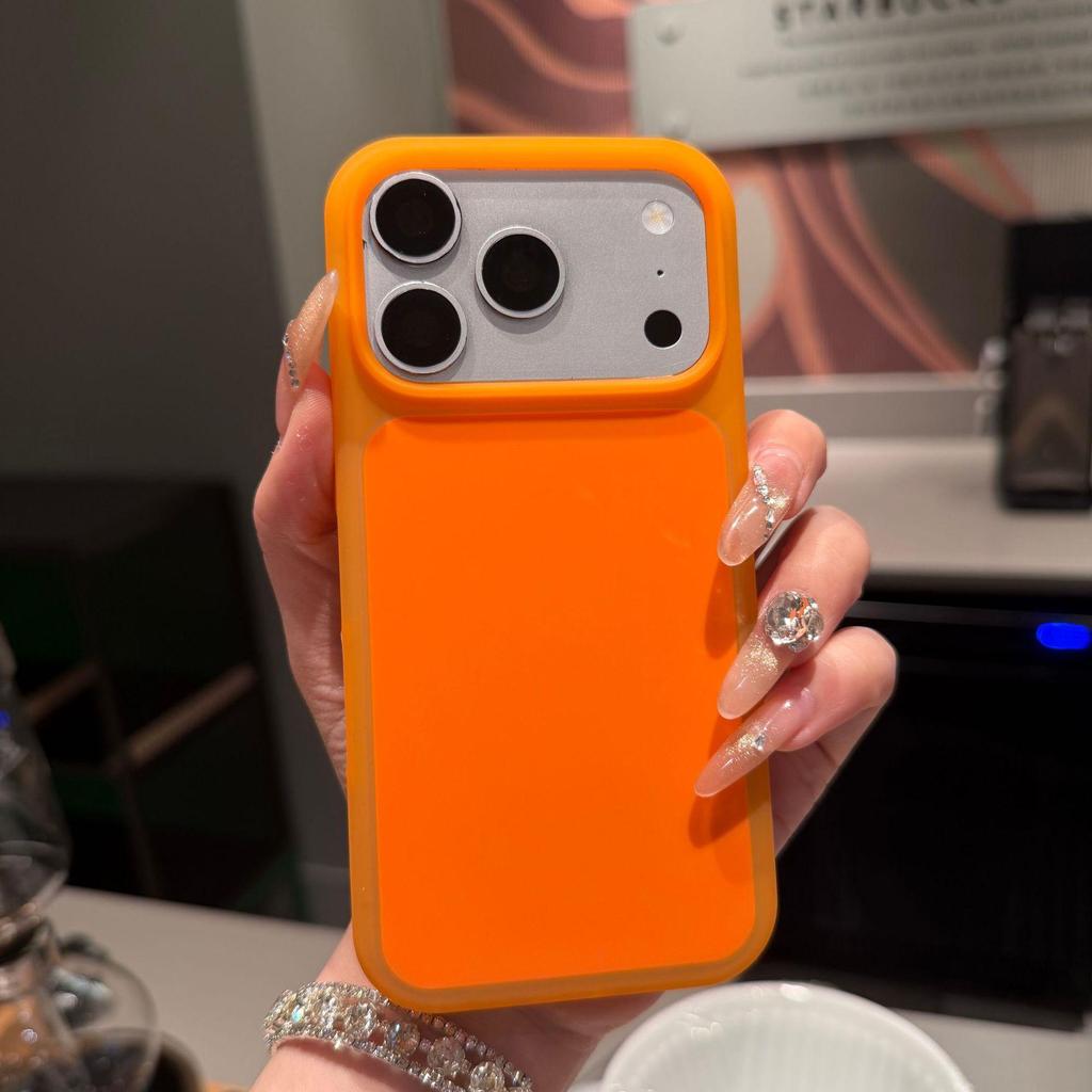 Apple 17 Pro Max Silicone Case: Large Hole, Matte AI Buttons, Fits iPhone 16