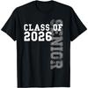 Class of 2026 Senior Graphic Tee Graduation Student Short Sleeve TShirt Casual Cotton