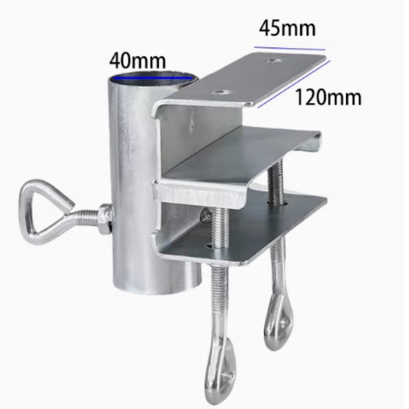 Heavy-Duty Windproof Umbrella Bracket for Trucks and Street Vendors
