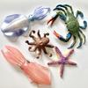 Simulation Octopus Crab for Kids Education Desktop Decor Collection Christmas Gifts Marine Figures Realistic Sea Animal Model