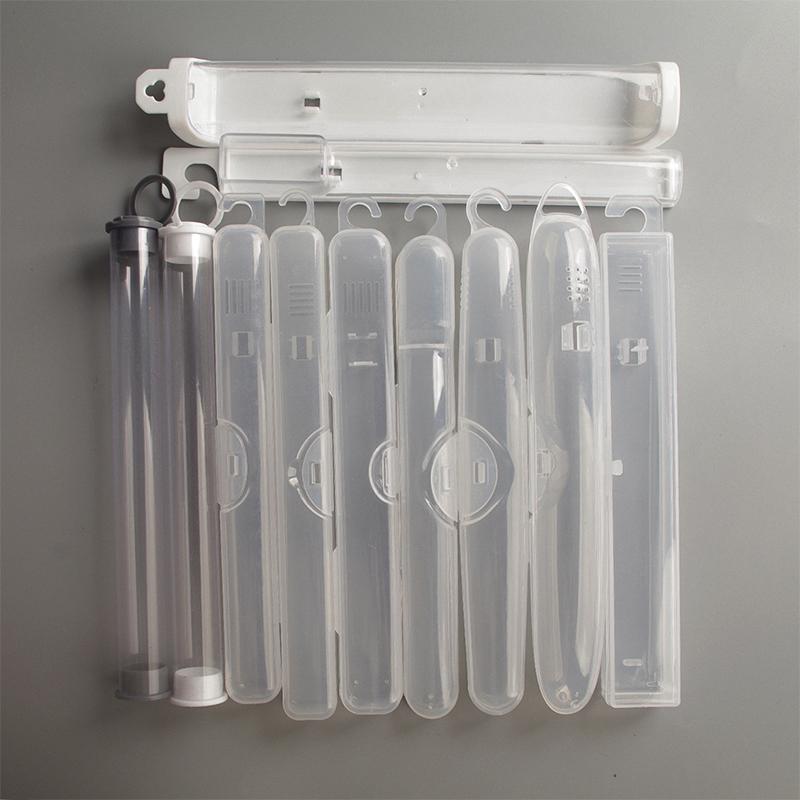 Portable Dustproof Toothbrush Storage Box Outdoor Travel Transparent Plastic Toothbrush Holder Toothpaste Storage And Organizer