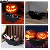 1PC Halloween Bat Makeup Brush Holder Gothic Wooden Storage Box Crystal Display Holder Cosmetics Jewelry Storage Tray Home Party