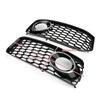 8T0807681B 8T0807682D Pair Fog Light Grill Honeycomb Grille With Trim for A5 S-Line S5 B8 RS5 Style 2008-2012 8T0-807-681-B 8T0-807-682-D