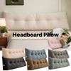 Headboard Long Backrest with Side Pockets Positioning Support Reading Bolster Pillow Back Support Long Pillow