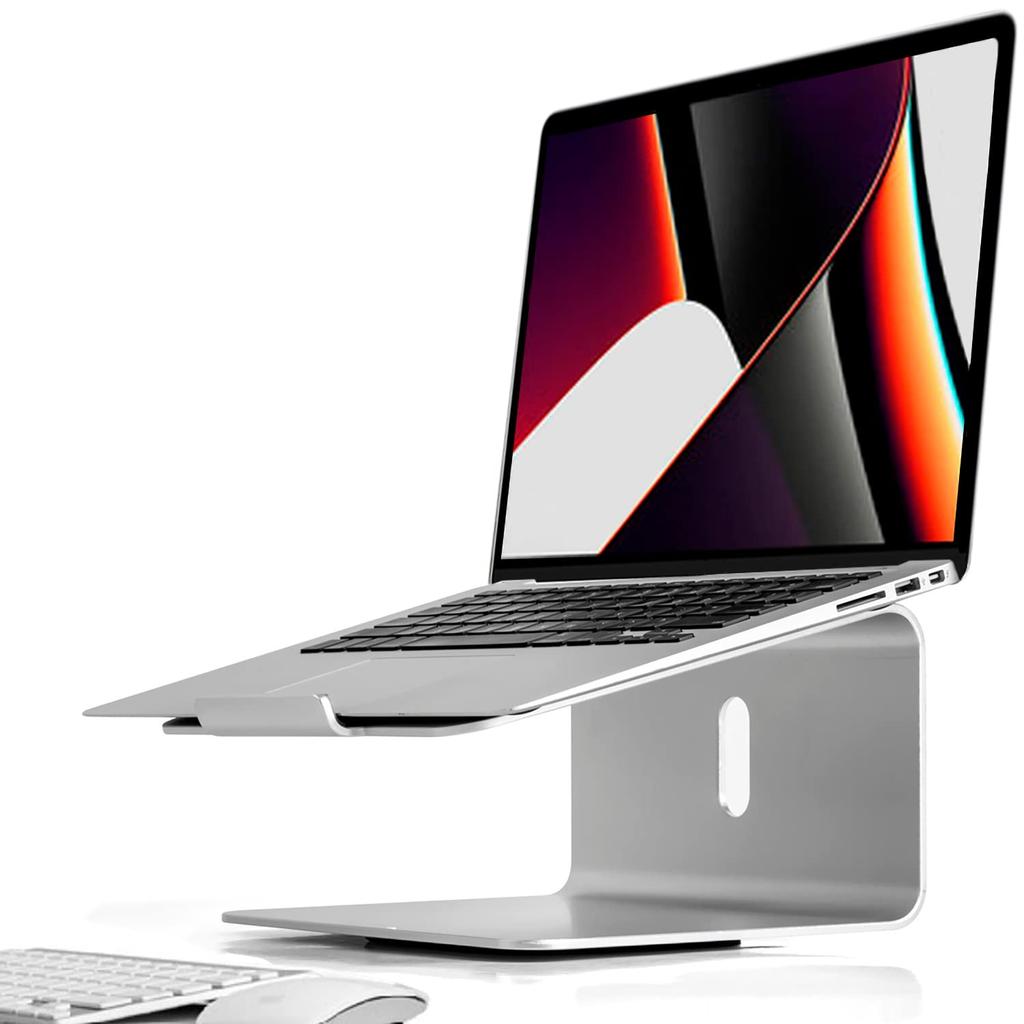 LOE 360-Degree Rotating Laptop Stand (for 11-17 Inch Laptops) Aluminum (Silver)