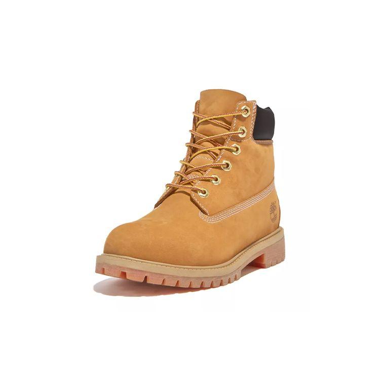 Timberland Premium Leather Narrow Waterproof Classic Outdoor Work Boots Kids Boots Yellow 12909M