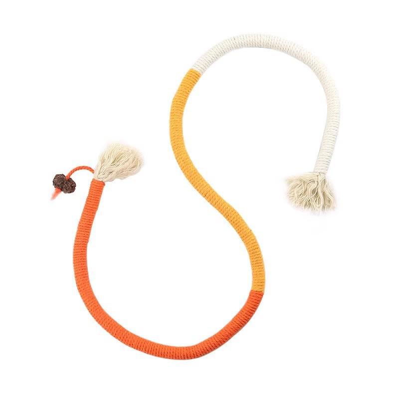Cat Mint Rope Teaser Stick - Bite-Resistant Self-Play Toy for Boredom and Teething Relief