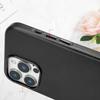 Magnetic Leather Black Matte Case For Magsafe Mag Safe iPhone 16 Pro Max 15 Plus 14 13 12 11 iPhone16 16Plus 16Pro 15Pro 14Pro Phone Cover Accessories