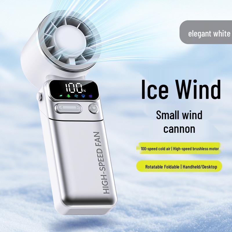 

2026 Portable High-Speed USB Small Fan with Large Battery & Ice Pack for Students 6000mAh [Full Capacity]