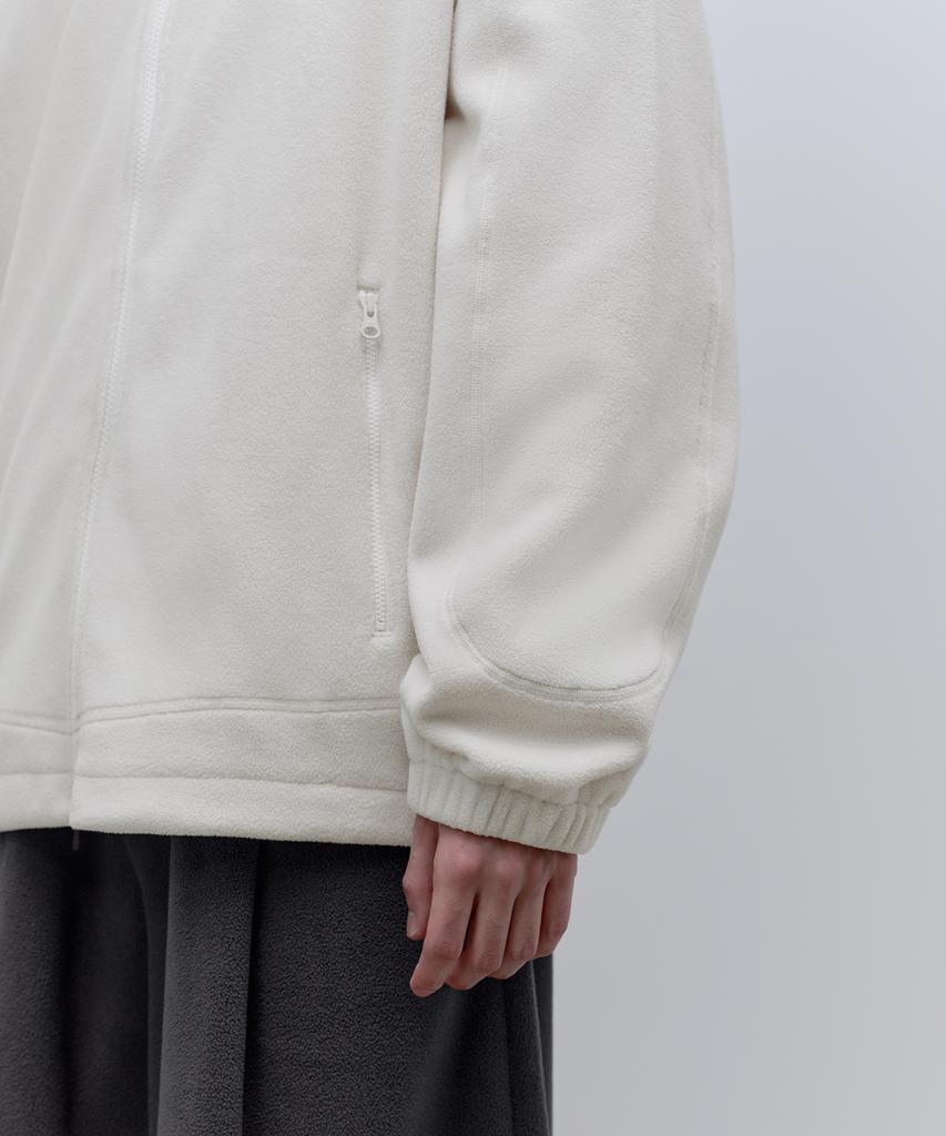 Musinsa Standard Essential Polar Fleece High-Neck Jacket [Ivory]