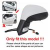 For Peugeot 207 2006-2014 308 2006-2013 Car Sticker Rearview Side Mirror Cover Wing Cap Exterior Case Trim Shell Housing Carbon