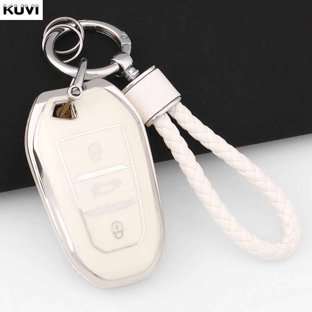 New Tpu Car Key Case Cover Shell Fob For Peugeot 2008 3008 4008 5008 308 408 508 Citroen C1 C2 C4 C6 C3-Xr Picasso Grand Ds3 Ds5