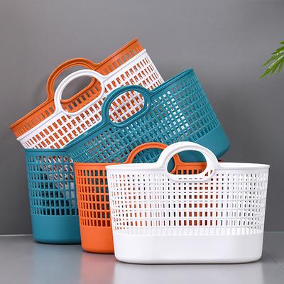 Haushaltskunststoffkorb rechteckig Gemüsekorb tragbar große Kapazität Supermarkt-Einkaufskorb Handkorb Badekorb