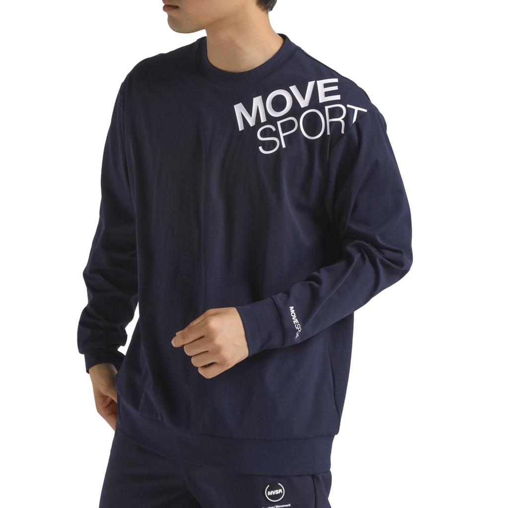 Long Sleeve Shirt Descente TOUGH Long Sleeve Shirt Stretch UV Protection Training Running NV00 M [Move Sports] (UPF50+) (ST4FLT03M)