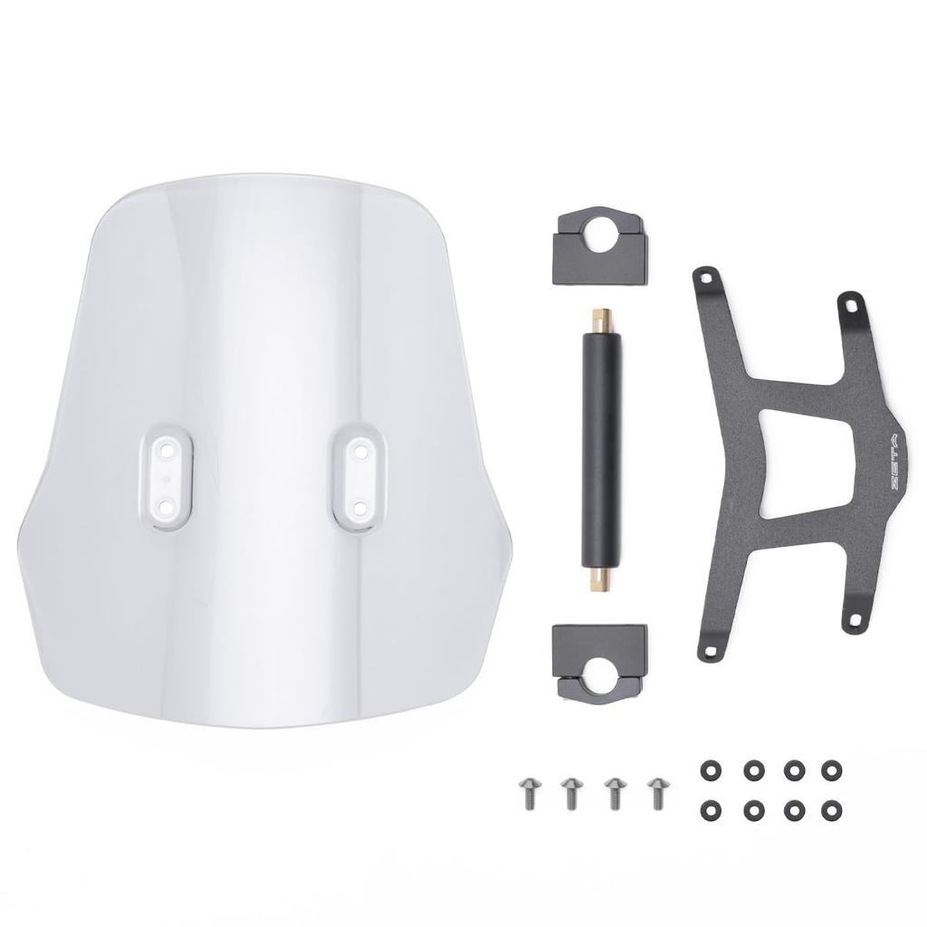 ZETA RACING TENERE700 Adventure Windshield Standard Screen Light Smoke Screen can be inverted Mobile device mounting Mount bar standard equipment