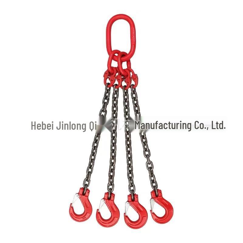 Sada zdvihacího řetězového popruhu TANERDD 3 tuny 0,5 m 4 háky