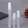 10 יחידות 2/3/5 מ"ל בקבוקון בושם שקוף מפלסטיק מיני ניתן למילוי בקבוקון ספריי מיכל אטומיזר בקבוקי בושם לנסיעה לנשים