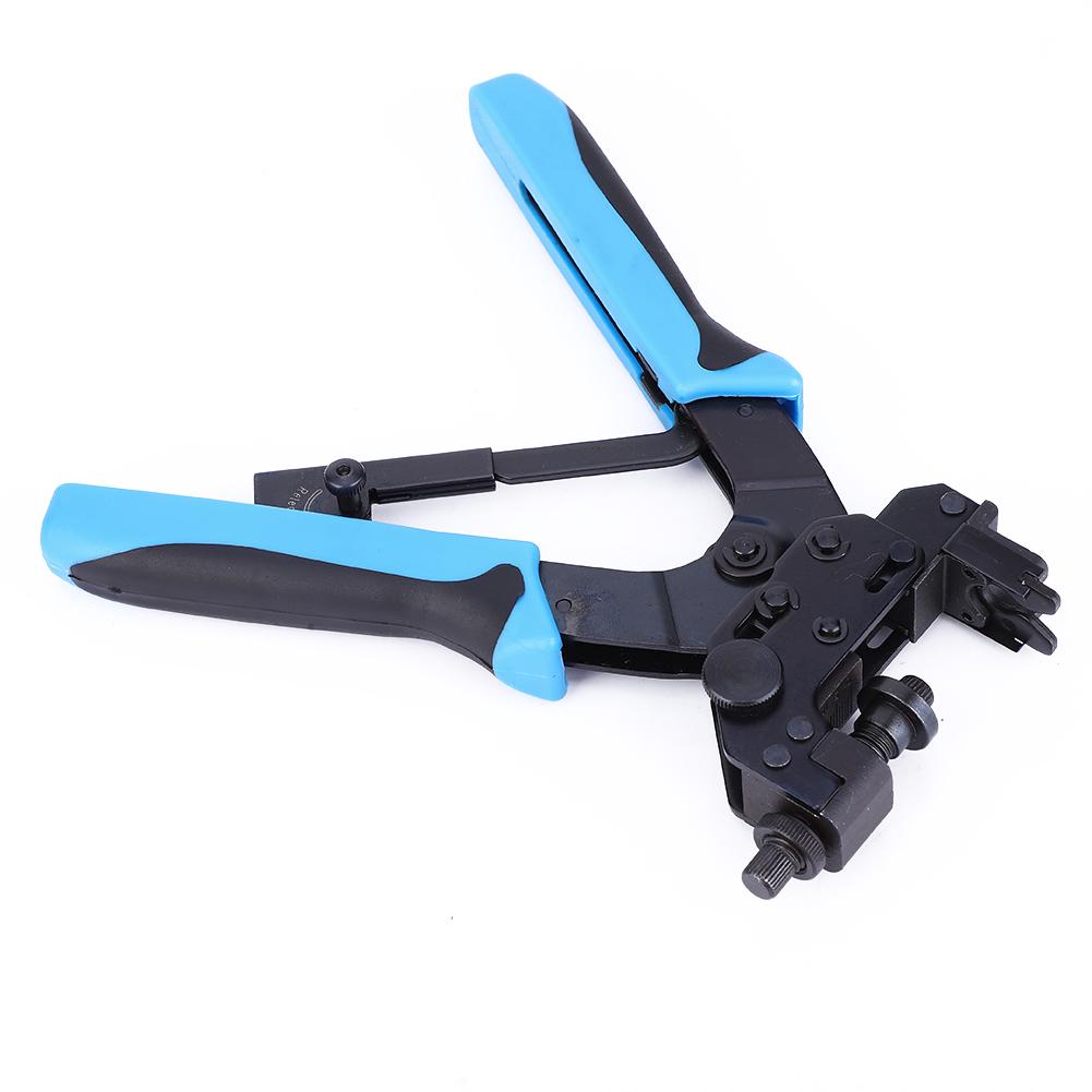 Terminal Compression Crimping Pliers F BNC RCA Coaxial Cable Network Crimper Adjustable Pliers