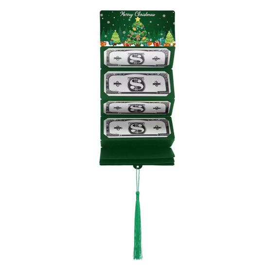 Christmas Red Envelope Money Box Gift Card Holder 10 Slots Surprise
