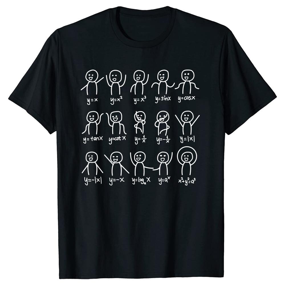 

Algebra Dance Funny Figures Math Equation T Shirts Graphic Cotton Streetwear Short Sleeve Birthday Gift Summer Style T-shirt Men XL