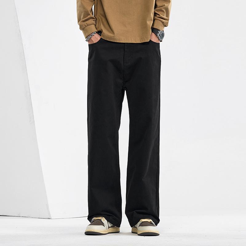 Mingge 2025 Herren Frühling/Sommer Locker Gerade Hose - Trendig, Einfarbig, Lässig und Vielseitig.
