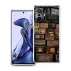 Transparent Phone Case for Xiaomi Mi 14 13 12 11 Ultra 13T 12T 11T Poco X3 NFC F3 F6 Pro 5G Soft TPU Retro Radio Graphic Pattern