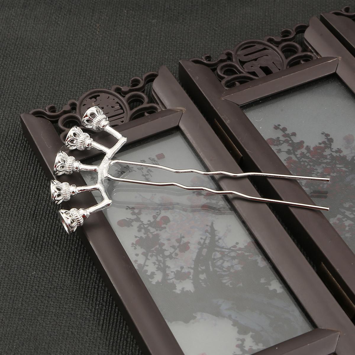 

1 шт., заколка для цветов в китайском стиле, аксессуары из сплава для изготовления ювелирных изделий, DIY, очаровательное украшение 52*90mm серебряный