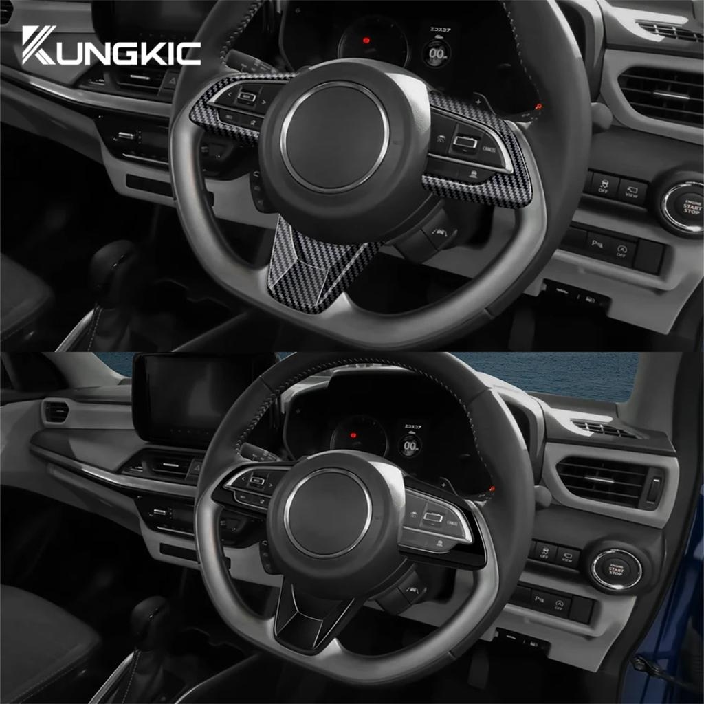 For Suzuki Swift 2017 2018 2019-2025 Fronx 2024-2025 ABS Steering Wheel Button Trim Cover Interior Decor Mod Car Accessories