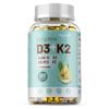 Capsule molli di Vitamina D3 e Vitamina K2, integratore di olio di cocco naturale, supporto immunitario
