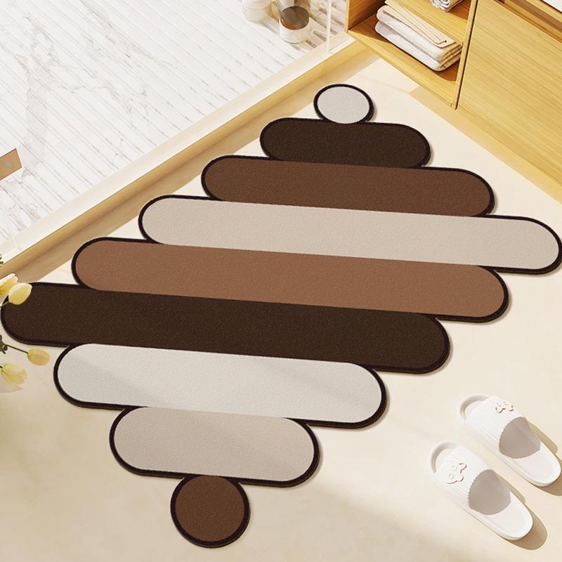 Quick-Dry, Non-Slip Absorbent Bathroom Mat - Customizable & Easy to Clean.