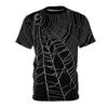 Spiderweb T-Shirt Gothic Emo T-Shirt Punk Halloween Spiderweb Black T-shirt