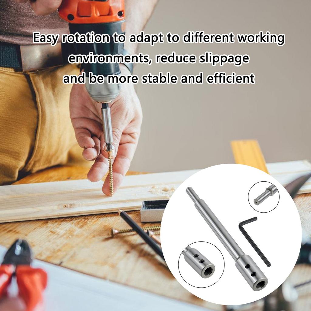 Drill Extension Connect Rod 173mm Screwdriver Bit Steel Extension Bar Holder Extension Rod Electric Drill Tool