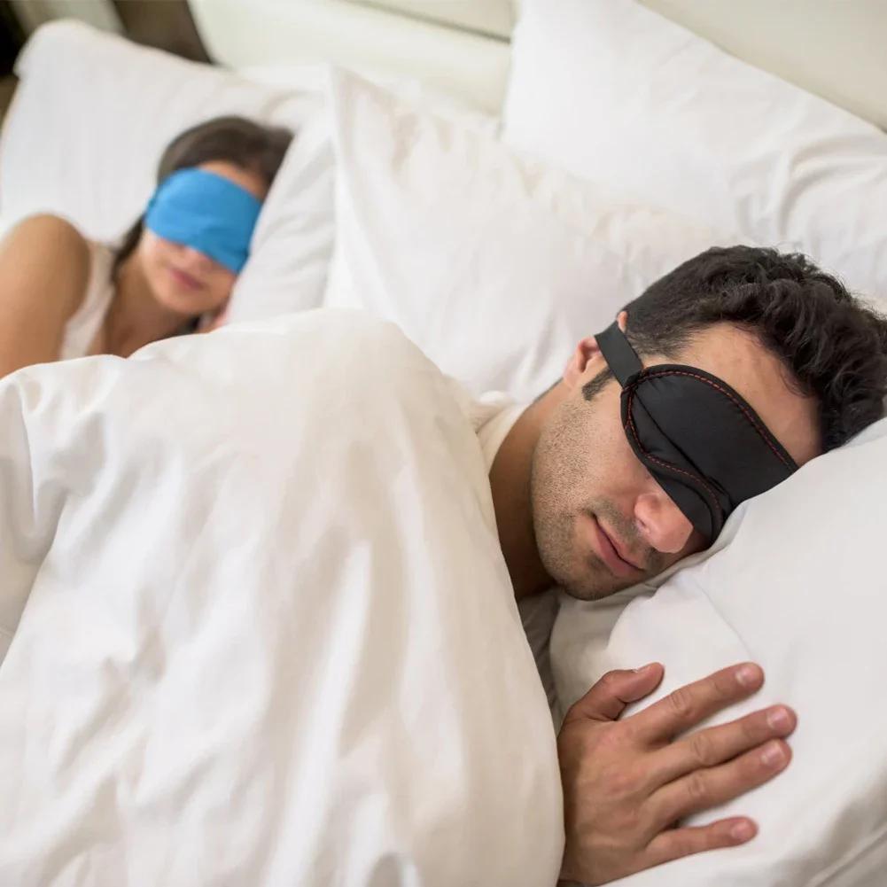 10Pcs Comfortable Sleep Eye Mask Shade Cover Blindfold Night Sleeping Travel Aid Sleeping Mask Blindfold Eyepatch Sleepmasker