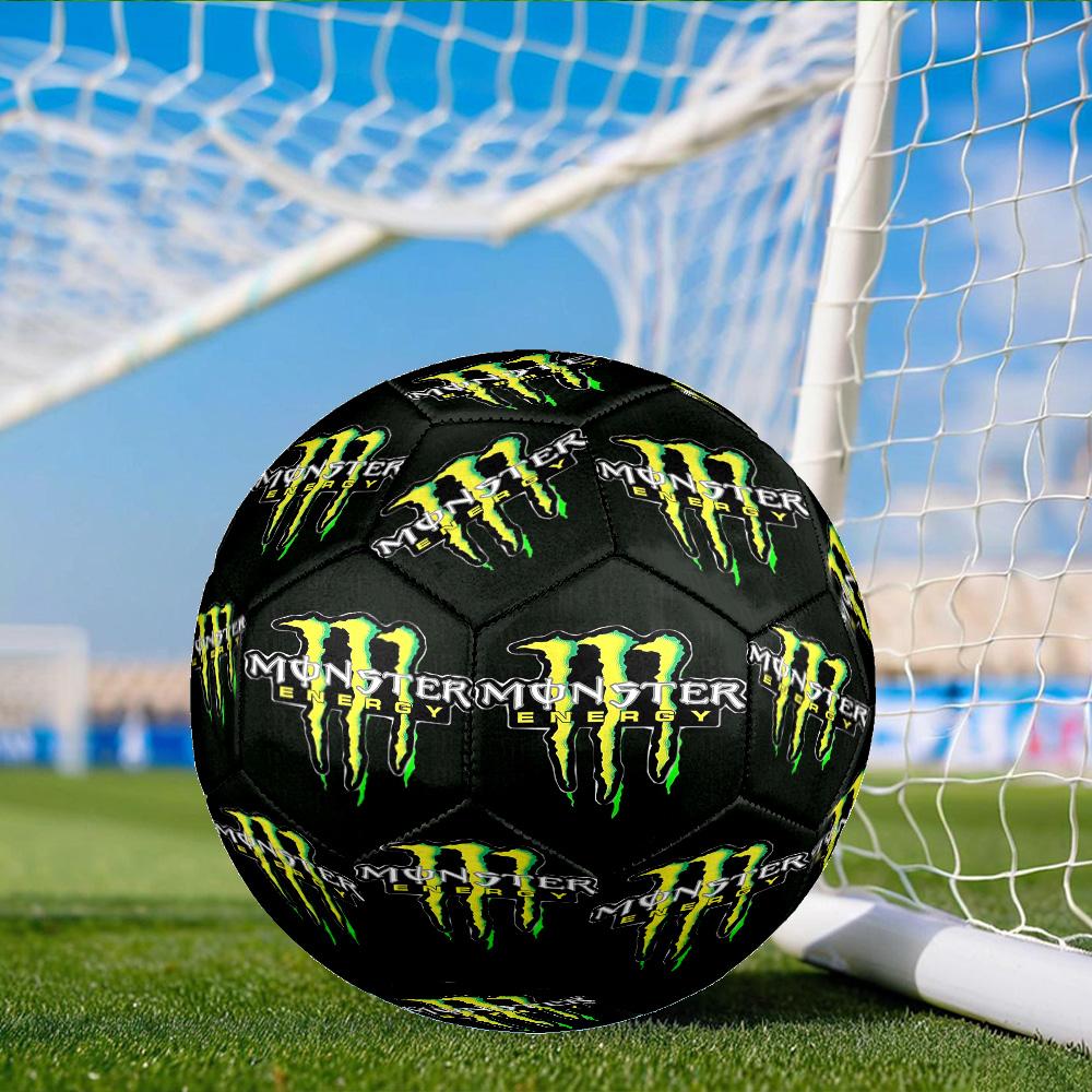 Powerful Energy Drink Logo Size 5 Soccer Ball, Suitable for Training and Matches, High-Elasticity, Wear-Resistant Material Gift for Fan