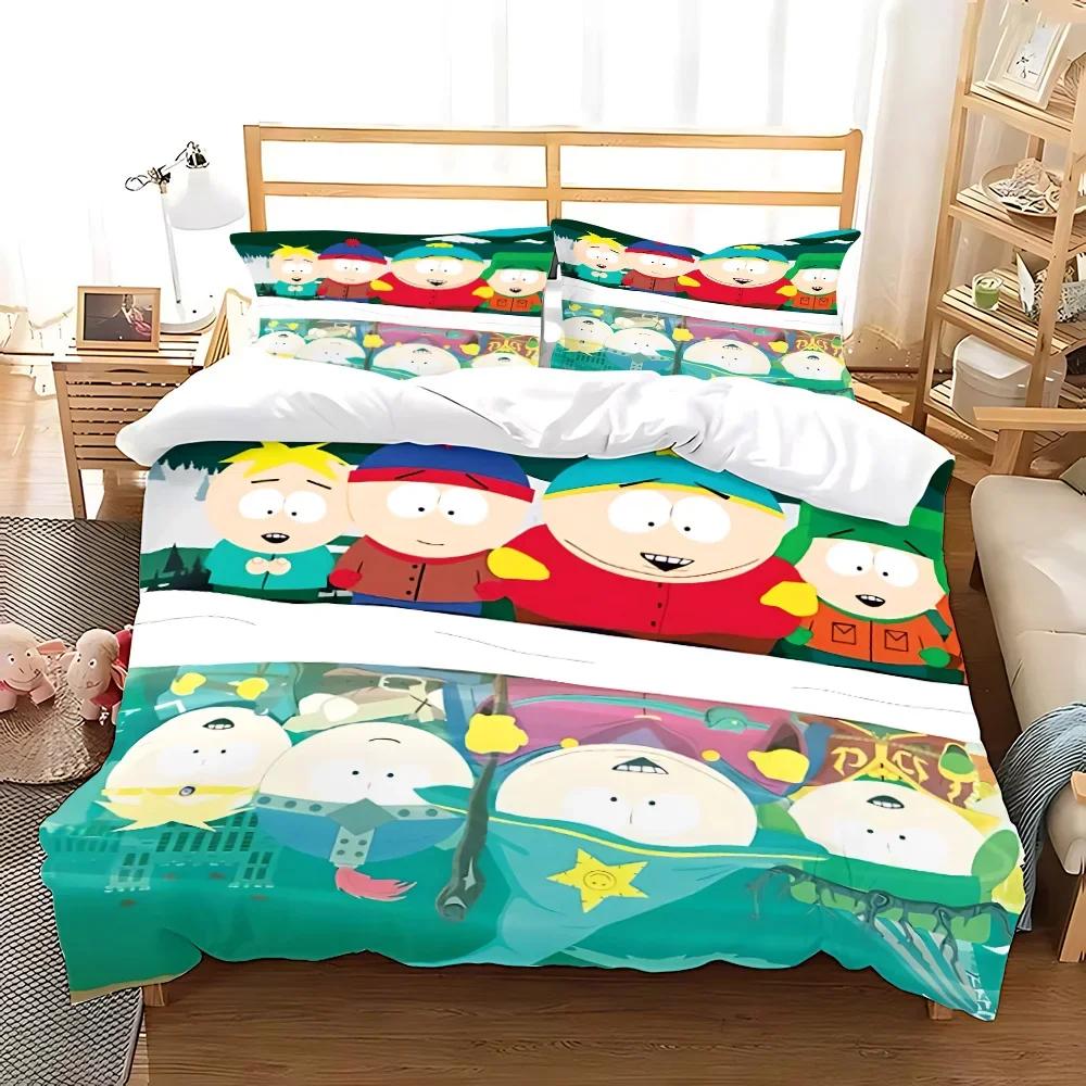 Bettbezug S-South Park Kissenbezug Bettwäsche-Set Erwachsener Junge Mädchen Schlafzimmer Dekoration Kindergeschenk Einzel Doppel Große Größe