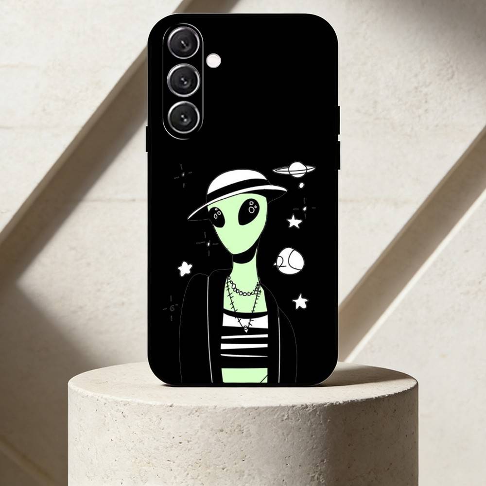 

G-Green alien Phone Case For Samsung Galaxy A91,80,73,72 ,71,53,52,32 ,31,22,21s,20,Soft Black Case Samsung a31